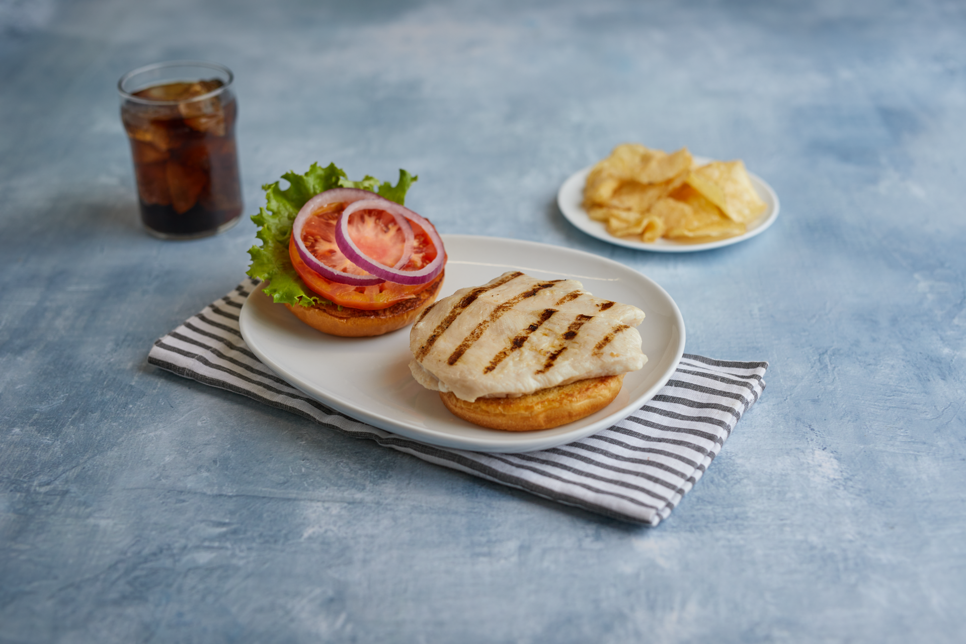 slide 1 of 1, Tyson Red Label Fully Cooked Unbreaded Grilled Chicken Breast Filets, 4 oz., 10 lb