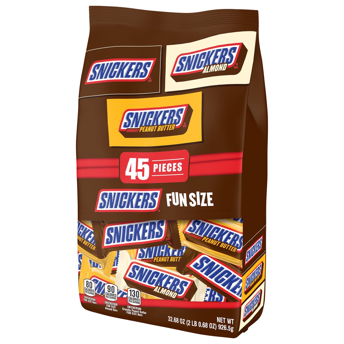 slide 4 of 7, Snickers Bar, 45 ct