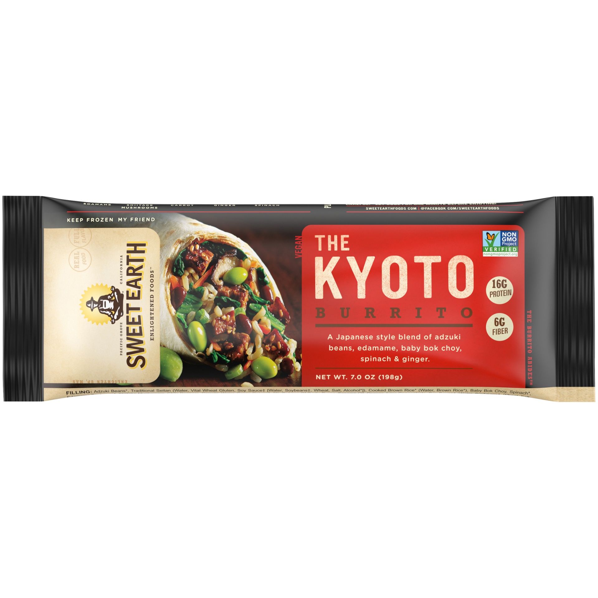 slide 1 of 1, Sweet Earth Kyoto Burrito, 7 oz