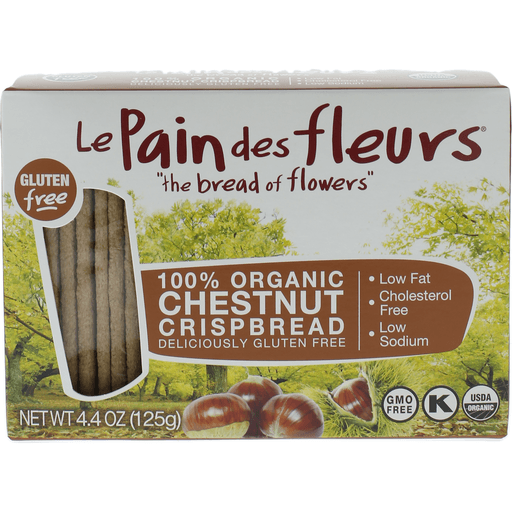 slide 1 of 3, Le Pain des Fleurs Gluten Free Chestnut Crispbread, 4.4 oz