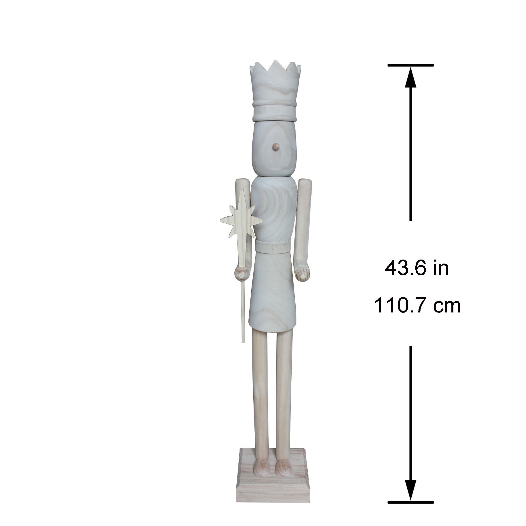slide 4 of 5, 3.6ft. Queen Diy Wood Nutcracker By Make Market, 3.6 ft