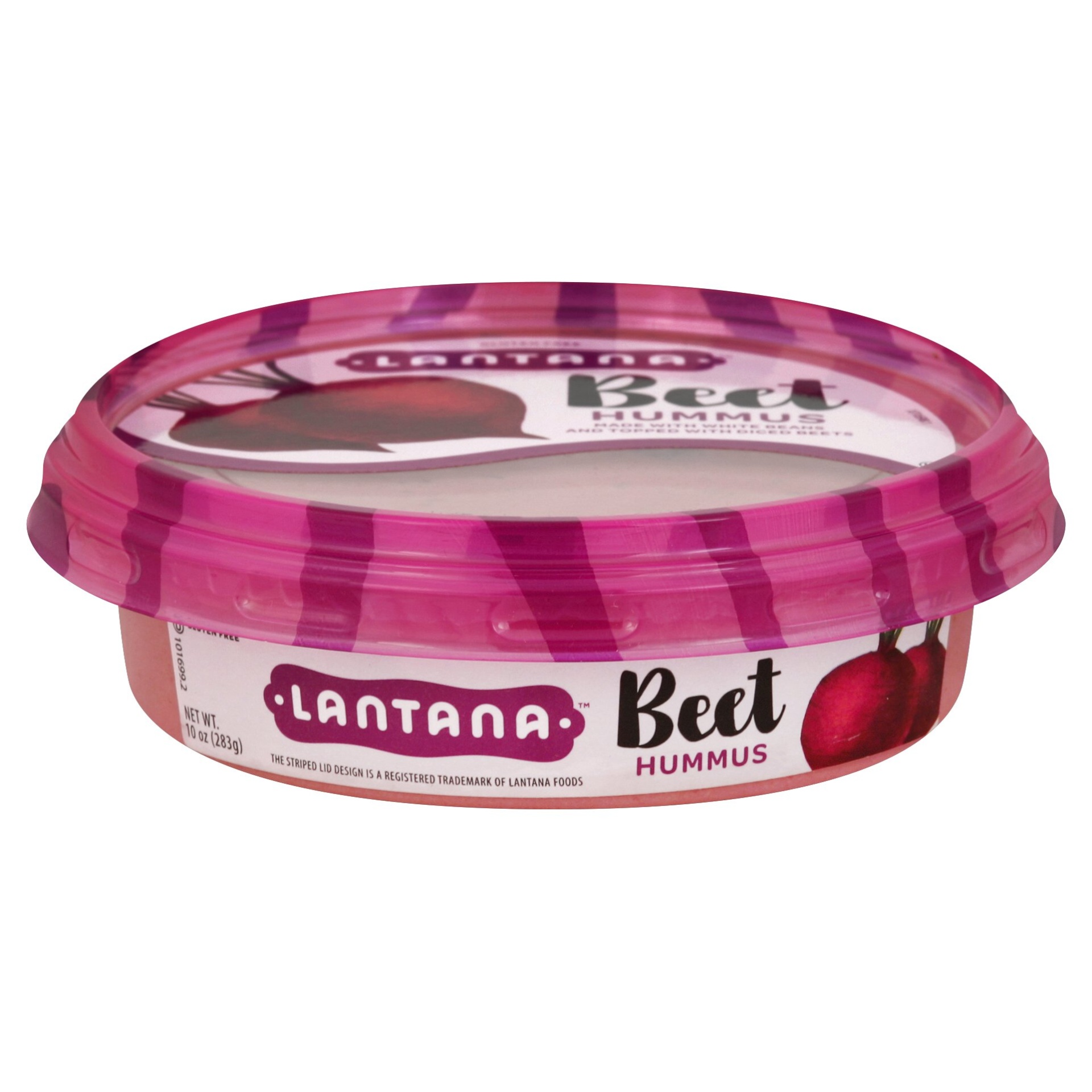 slide 1 of 6, Lantana Eat Well Embrace Life Beet Hummus with Pickled Beet Topping, 10 oz