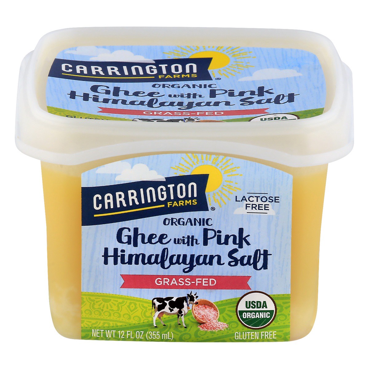 slide 1 of 11, Carrington Farms Organic Ghee With Pink Himalayan Salt, 12 fl oz