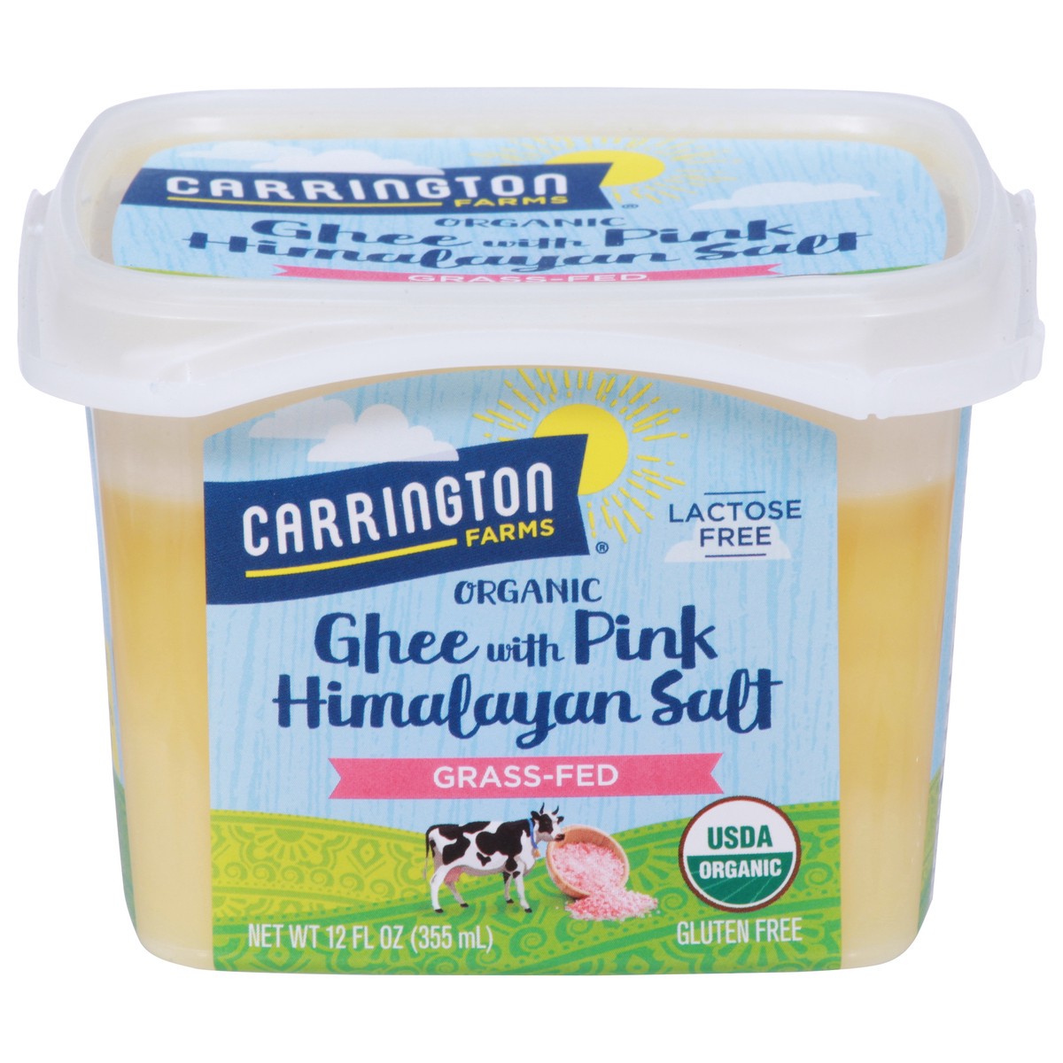 slide 7 of 11, Carrington Farms Organic Ghee With Pink Himalayan Salt, 12 fl oz