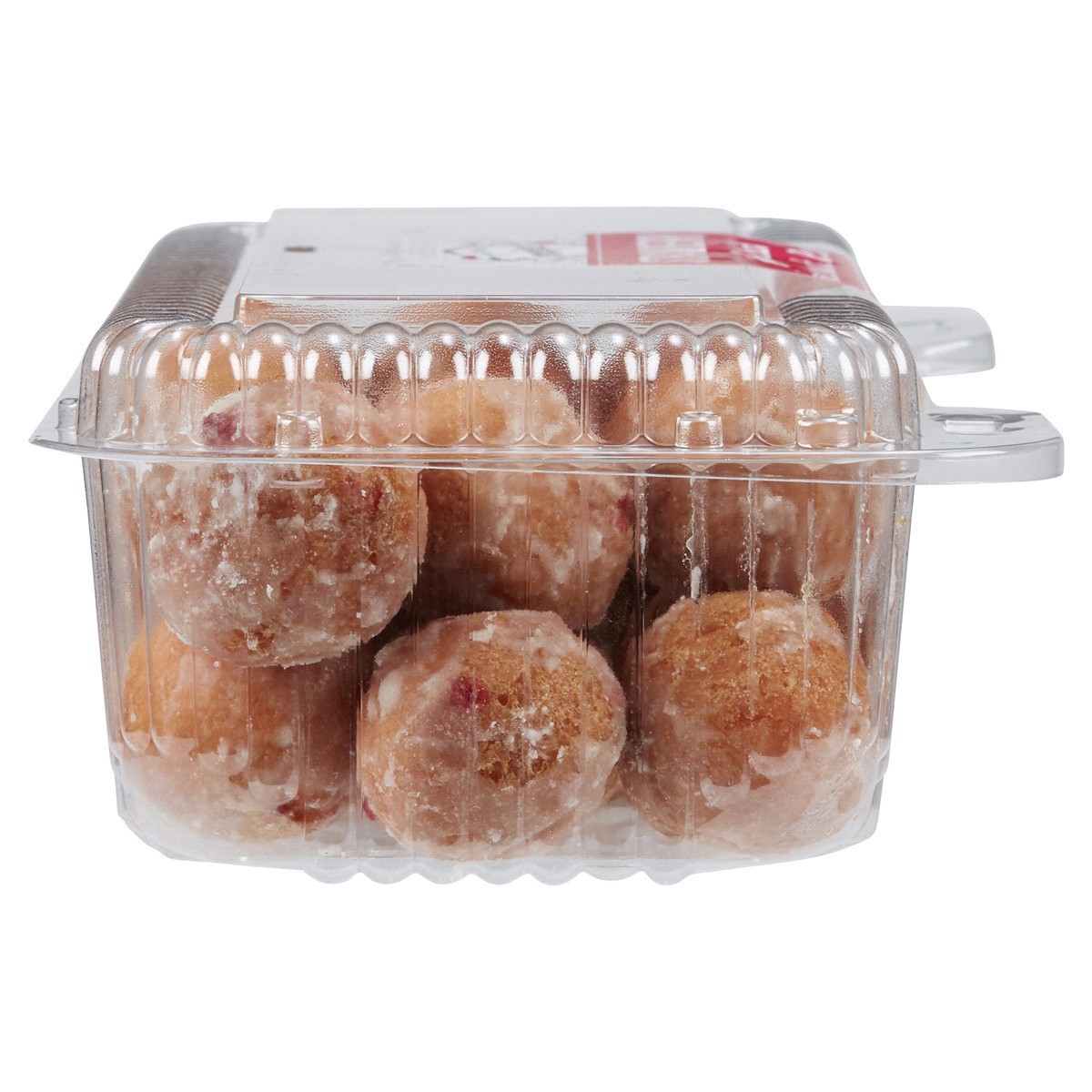 slide 6 of 29, Fresh from Meijer Cake Donut Holes, Strawberry Glazed, 16 oz