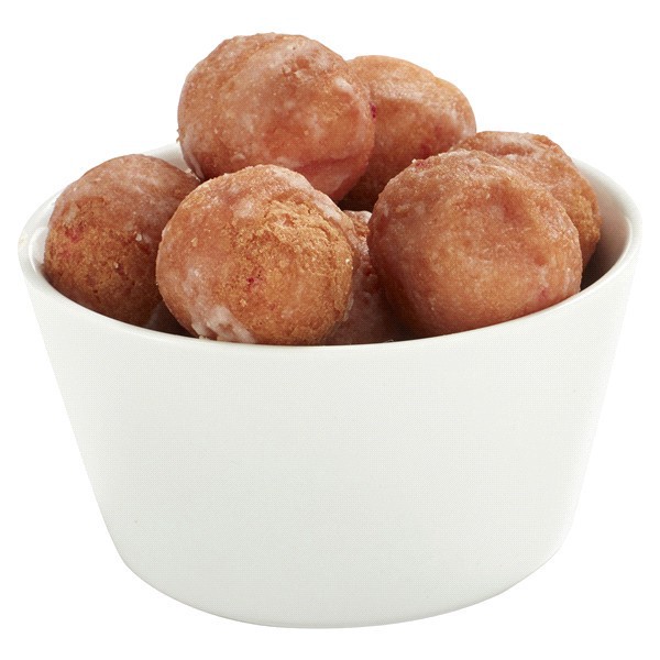 slide 25 of 29, Fresh from Meijer Cake Donut Holes, Strawberry Glazed, 16 oz