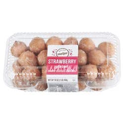 Fresh from Meijer Cake Donut Holes, Strawberry Glazed