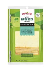 Giant Eagle Sliced Muenster Cheese