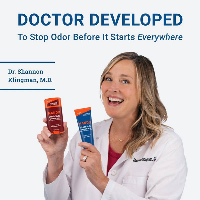 slide 6 of 10, Mando Whole Body Deodorant - Men's Aluminum-Free Smooth Solid Stick Deodorant - Pro Sport - 2.6 oz, 2.6 oz