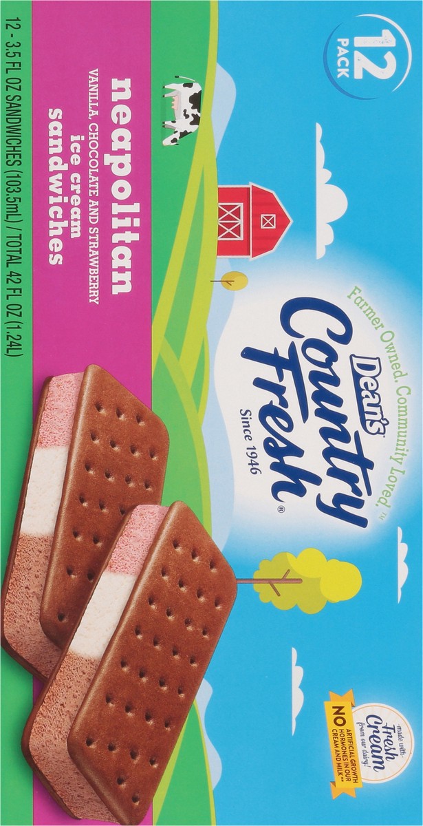 slide 13 of 14, Country Fresh Neapolitan Ice Cream Sandwiches, 12 ct