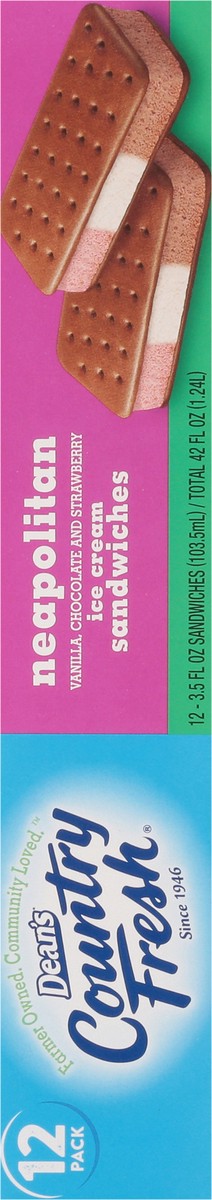 slide 9 of 14, Country Fresh Neapolitan Ice Cream Sandwiches, 12 ct