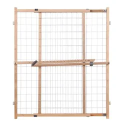 North States Toddleroo by North States® Extra-Wide Wire Mesh Gate, 32 x 29.5 Inches