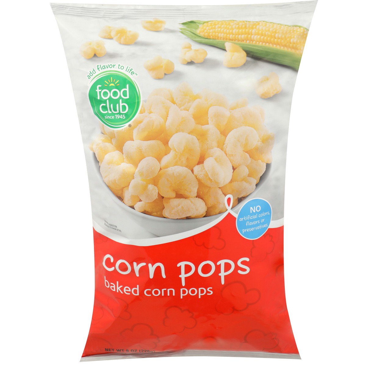 slide 1 of 9, Food Club Corn Pops Puffed Snacks, 8 oz