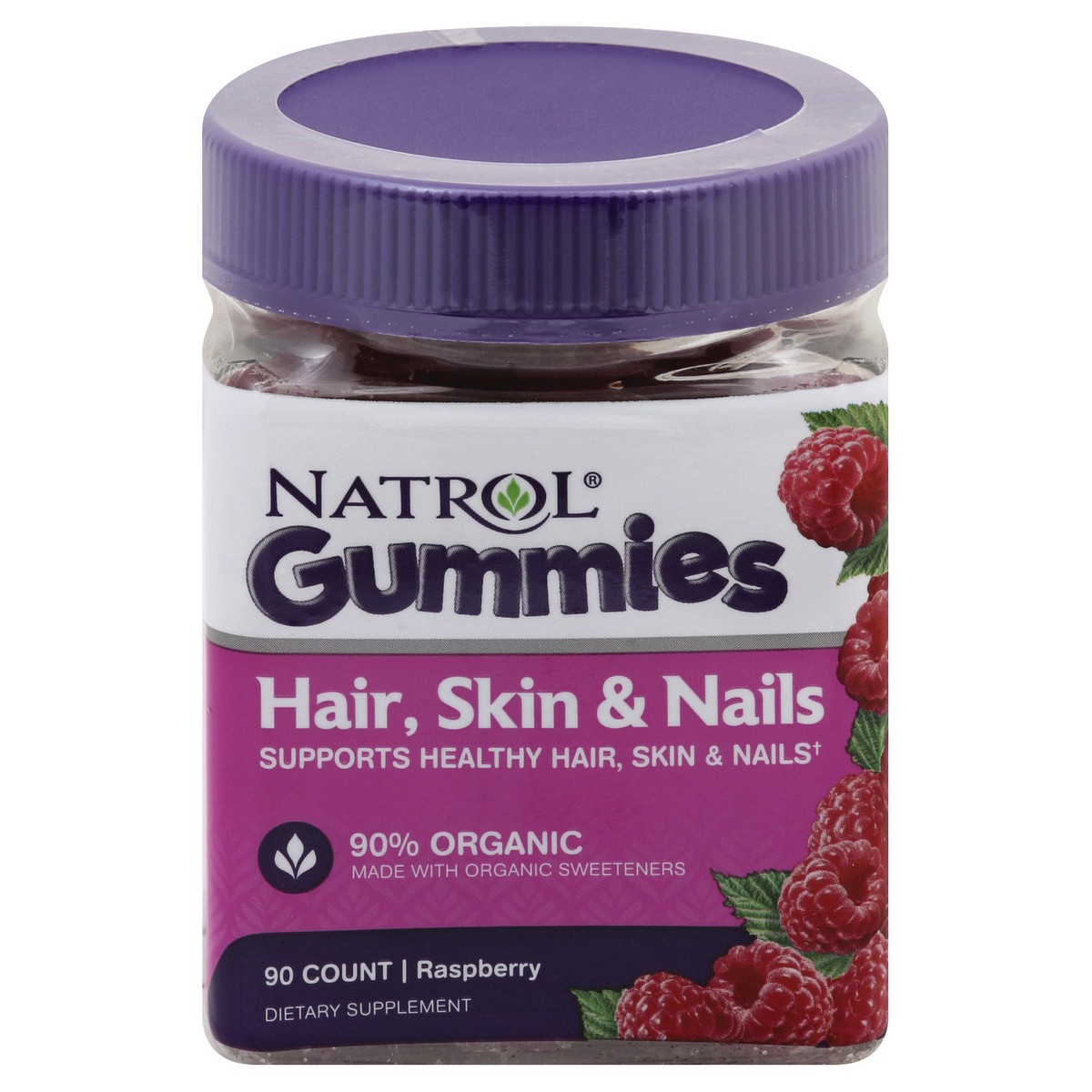 slide 8 of 10, Natrol Gummies Hair Skin Nails, 90 ct