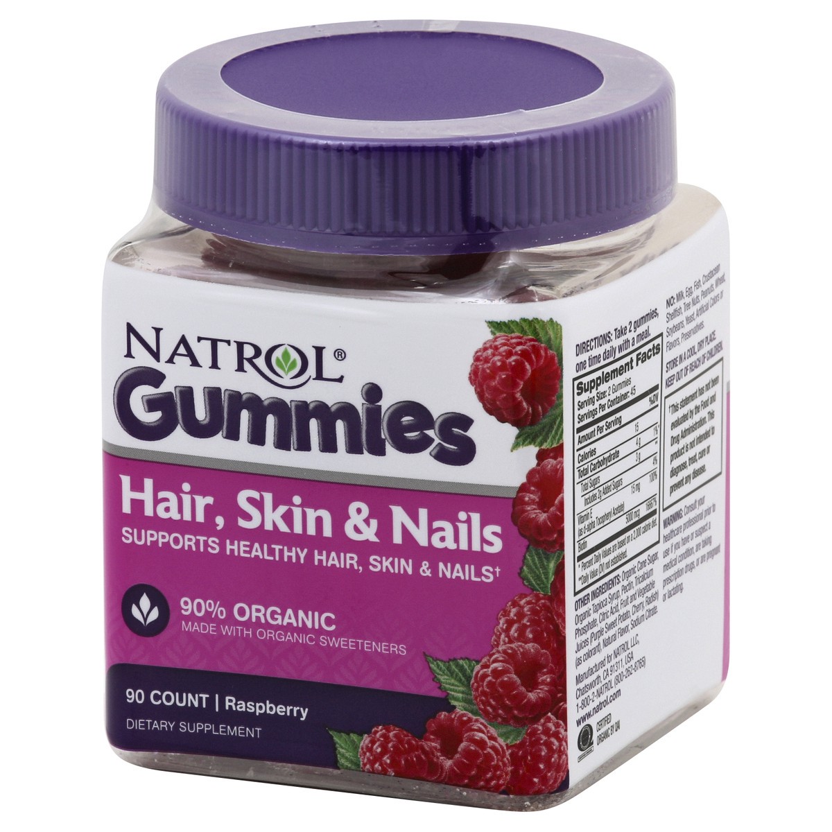 slide 3 of 10, Natrol Gummies Hair Skin Nails, 90 ct