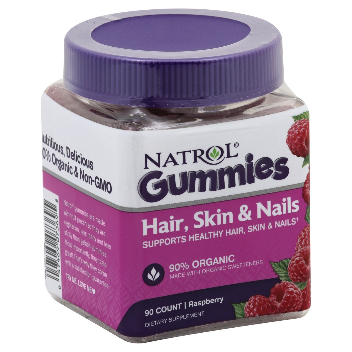 slide 7 of 10, Natrol Gummies Hair Skin Nails, 90 ct