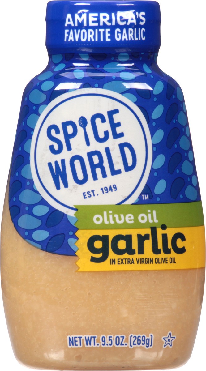 slide 1 of 13, Spice World Olive Oil Garlic 9.5 oz, 9.5 oz