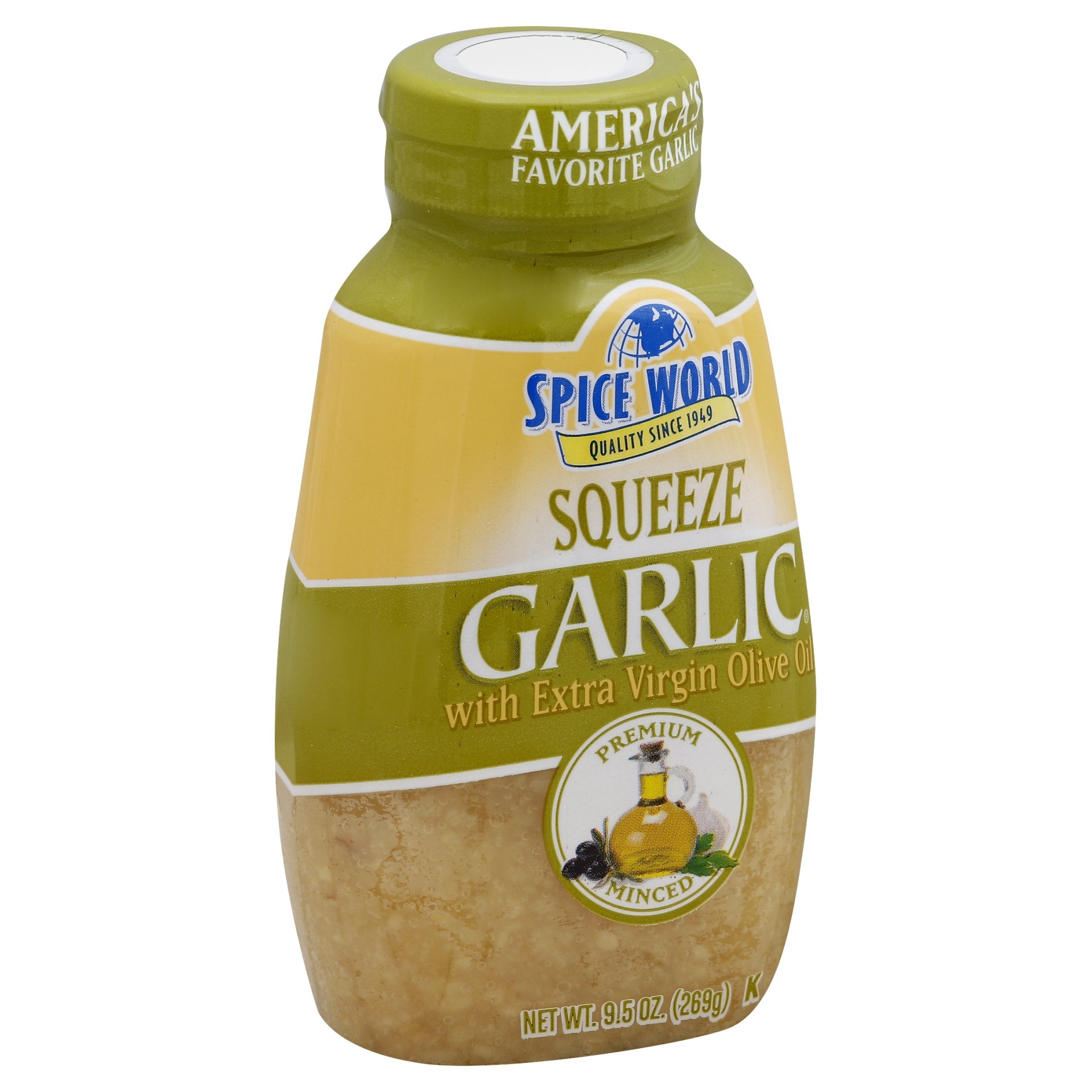  Spice World Squeeze Garlic, 9.5 oz : Garlic Spices