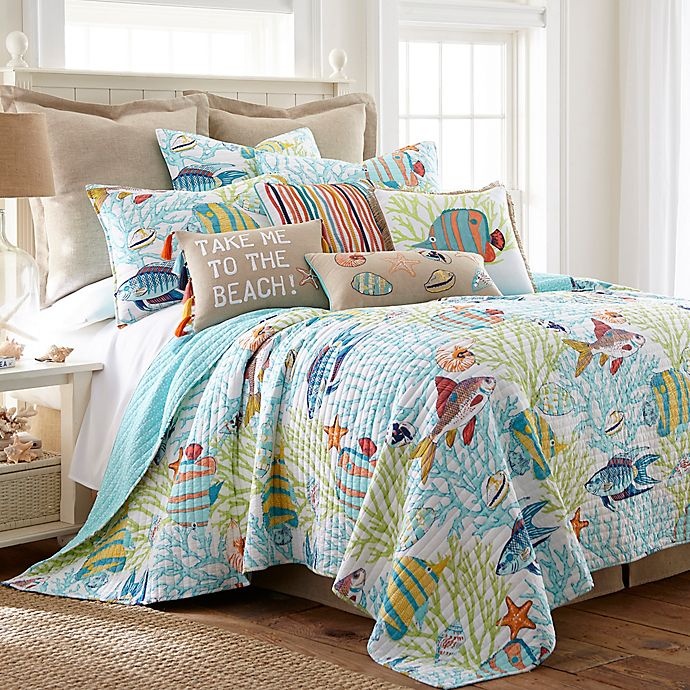 slide 2 of 5, Levtex Home Beachwalk Reversible Full/Queen Quilt Set, 3 ct