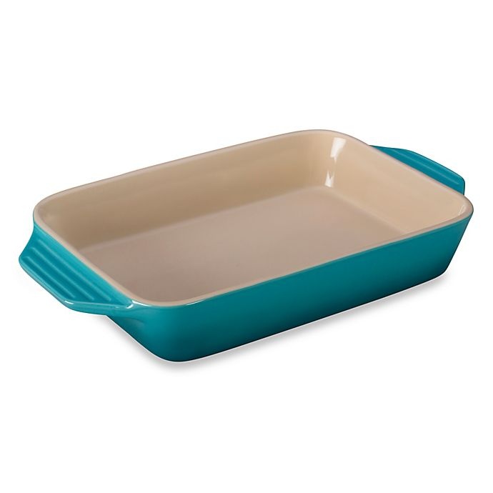 slide 1 of 1, Le Creuset Rectangular Baking Dish - Caribbean, 8.25 in x 12.5 in