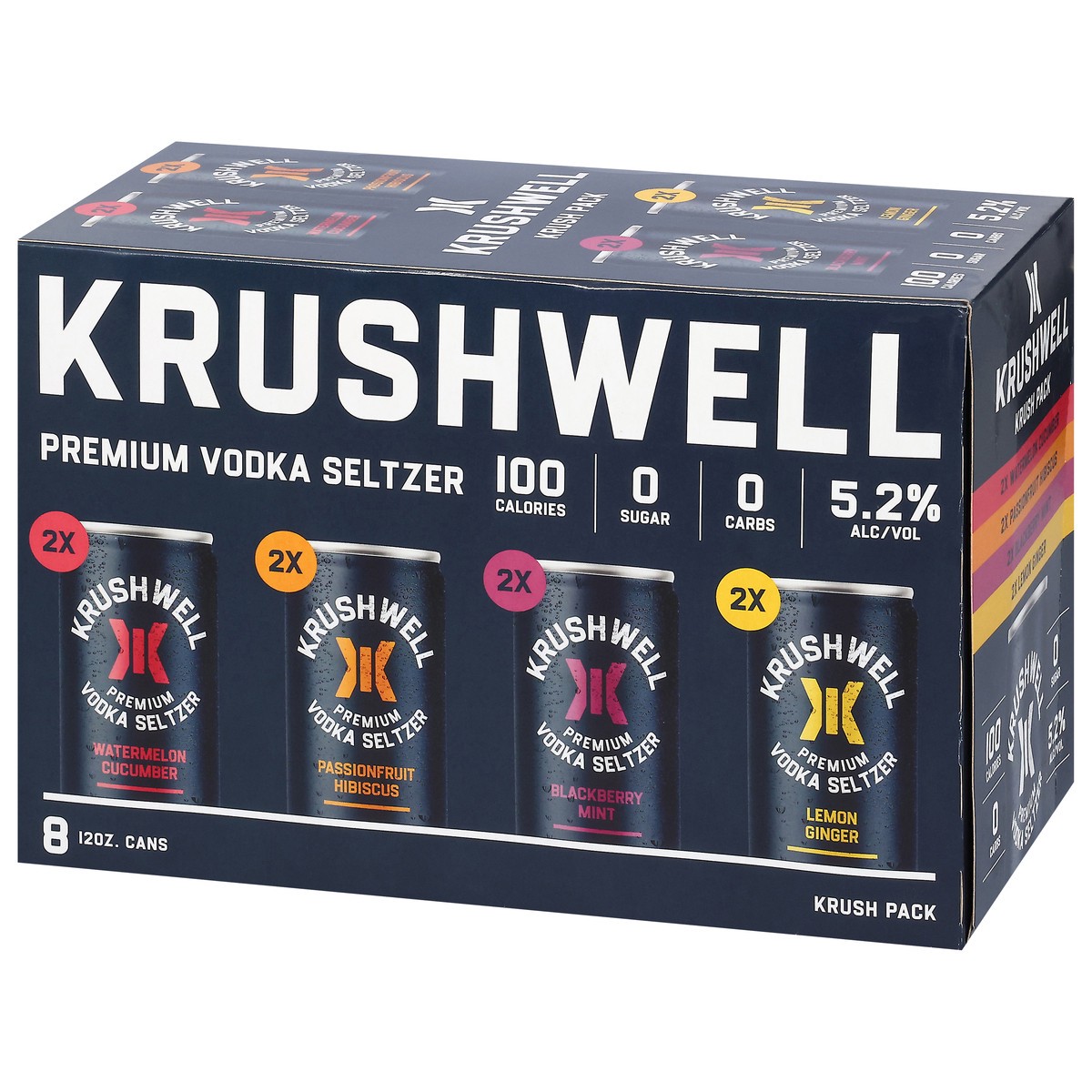 slide 3 of 4, Krushwell Assorted Vodka Seltzer 8 - 12 oz Cans, 8 ct; 12 oz