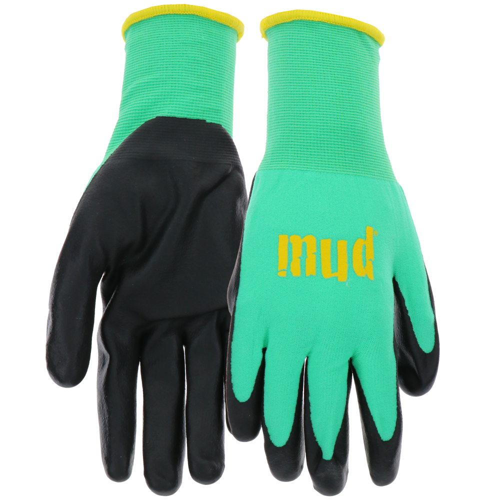 slide 1 of 1, Mud Stretch Gardening Gloves - Sea Green, 1 ct