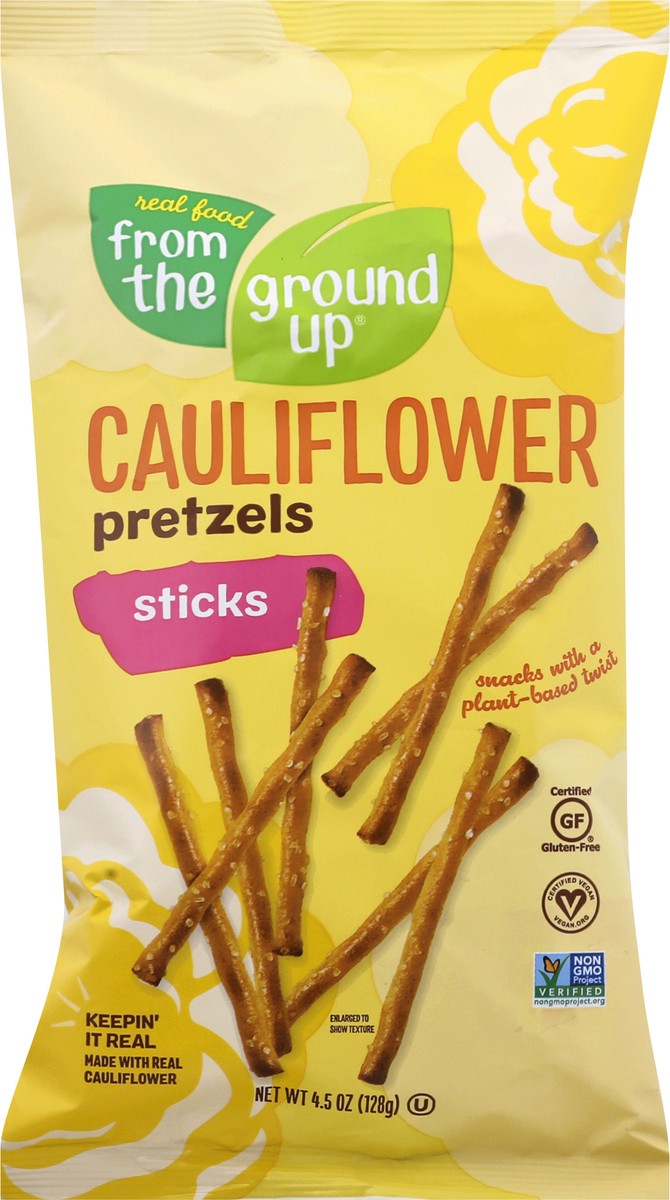 slide 5 of 9, Real Food From the Ground Up Sticks Cauliflower Pretzels 4.5 oz, 4.5 oz