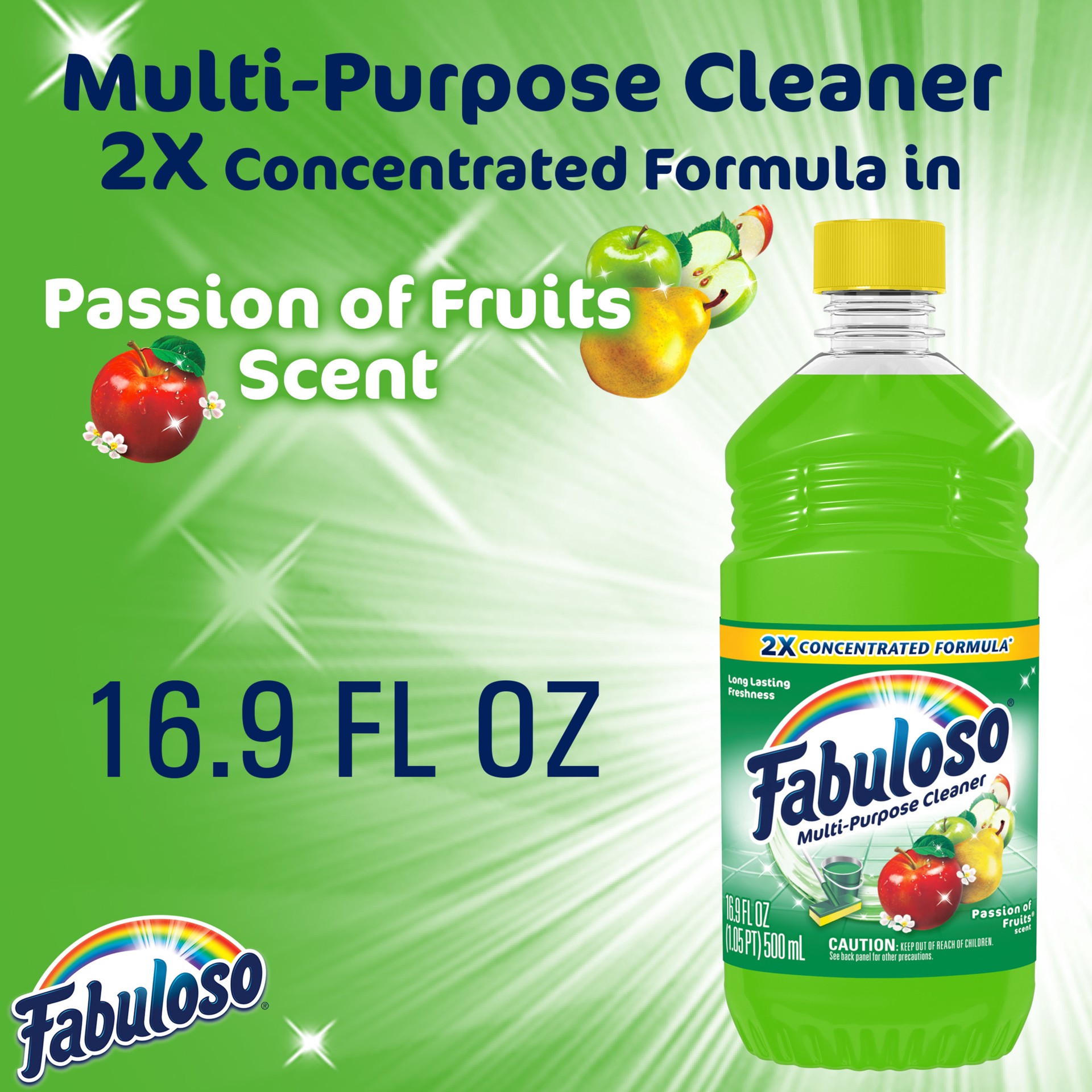 slide 6 of 10, Fabuloso Multi-Purpose Cleaner Passion Of Fruits, 1 ct