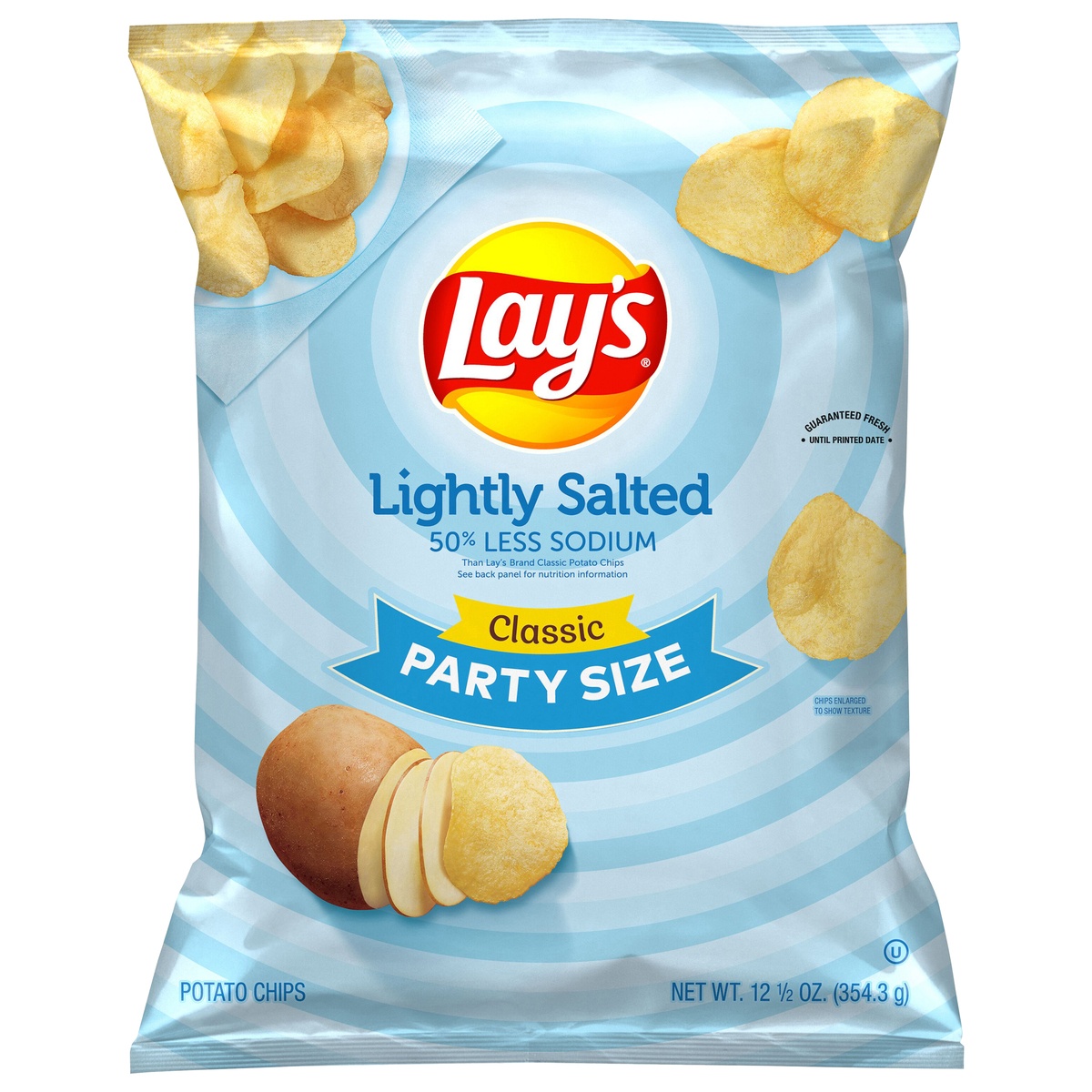 slide 1 of 3, Lay's Lightly Salted Potato Chips, 12.5 oz