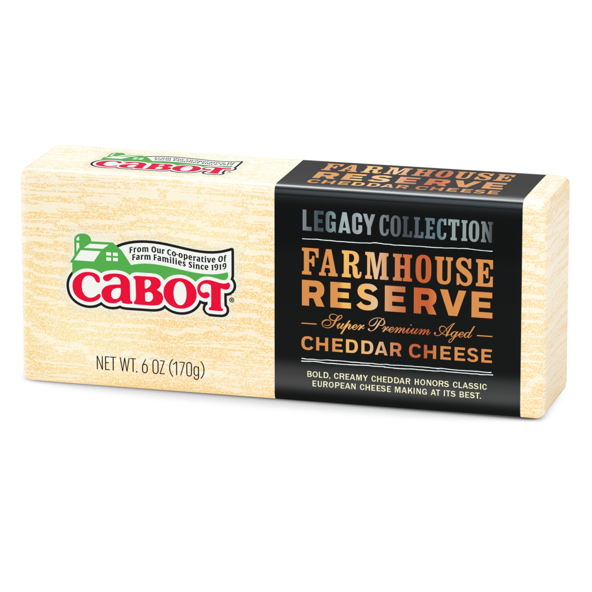 slide 3 of 4, Cabot Farmhouse Reserve Cheddar Cheese, 6 oz