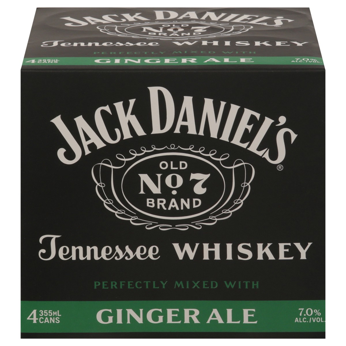 slide 1 of 5, Jack Daniel's Tennessee Whiskey Perfectly Mixed with Ginger Ale 4 - 355 ml Cans, 4 ct; 12 oz