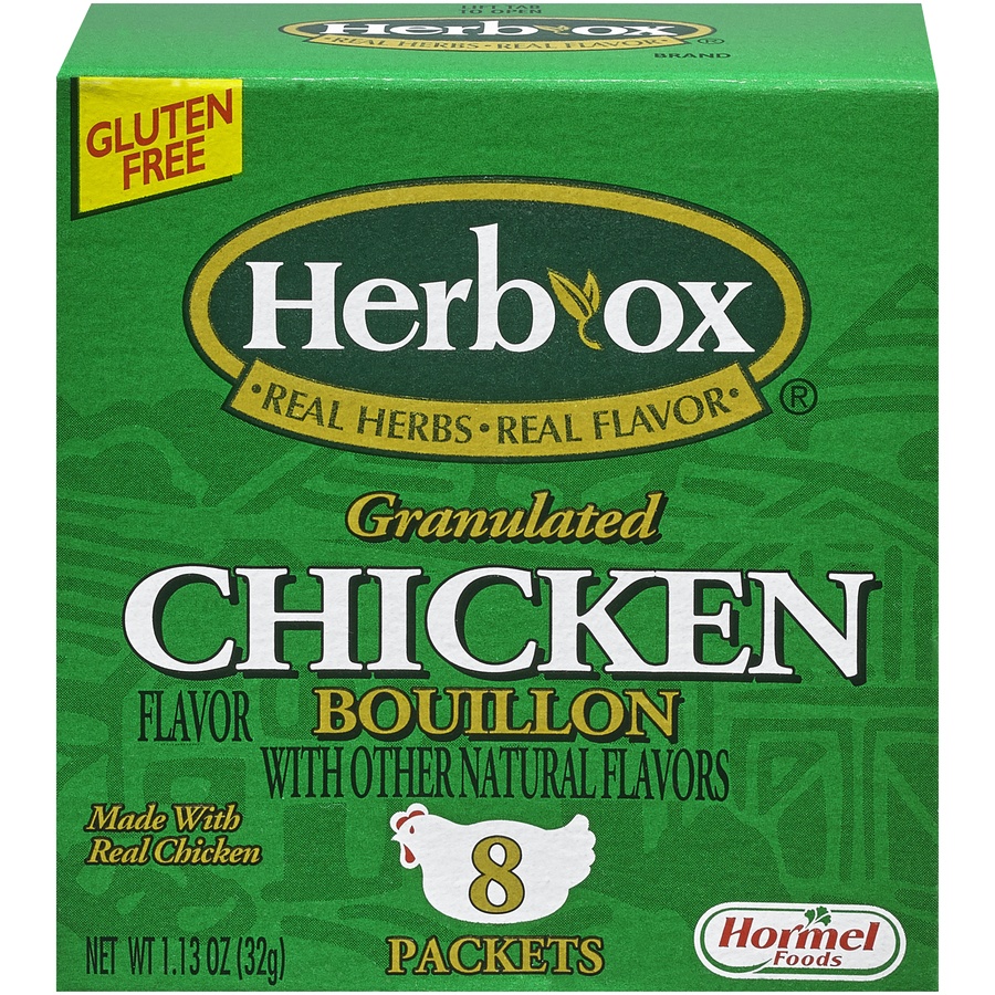 slide 1 of 1, Herb-Ox Granulated Chicken Bouillon Packets, 1.13 oz