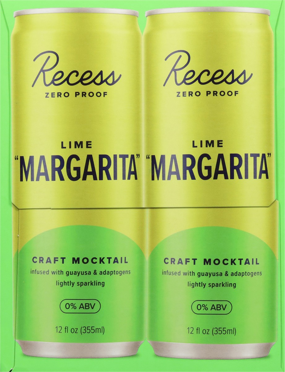 slide 4 of 13, Recess Lime Margarita Craft Mocktail 4 - 12 fl oz Cans, 4 ct