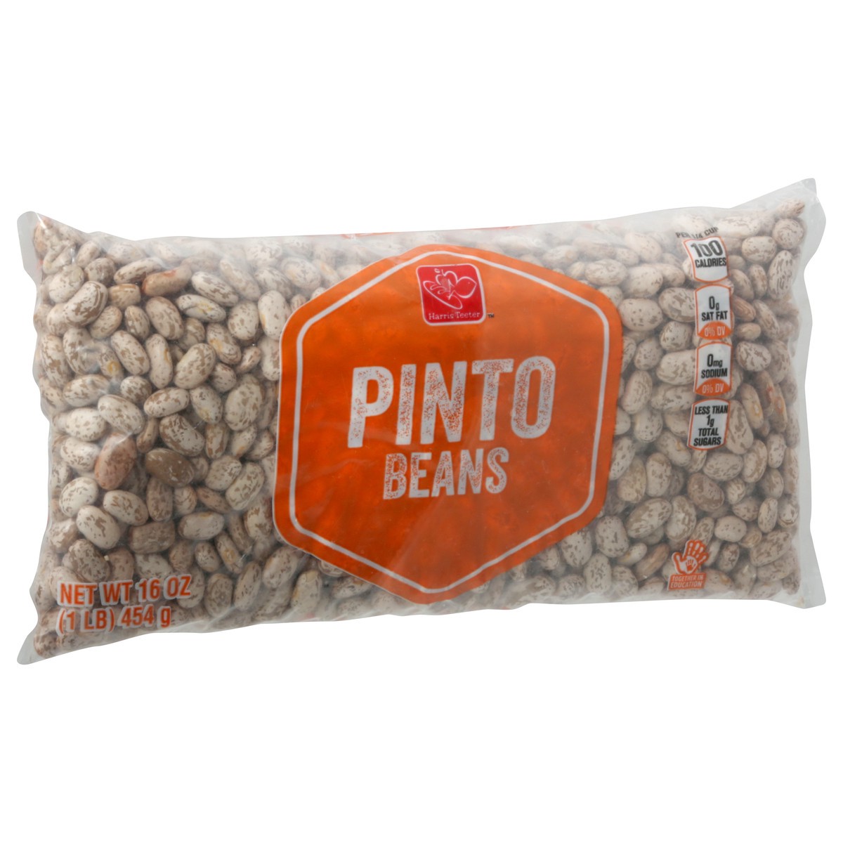 slide 9 of 9, Harris Teeter Dry Pinto Beans, 16 oz