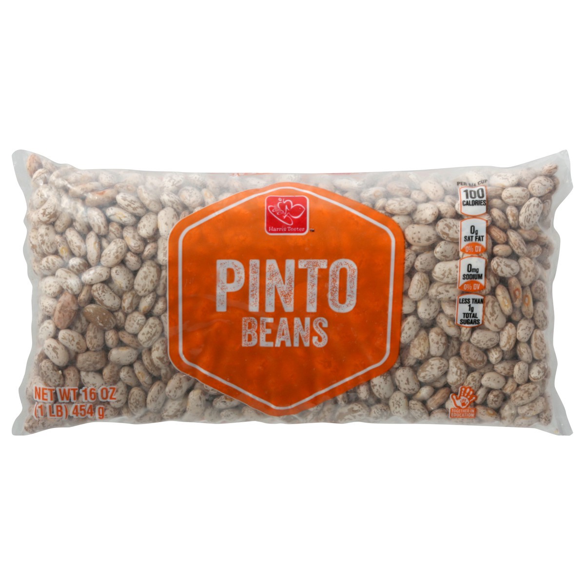 slide 1 of 9, Harris Teeter Dry Pinto Beans, 16 oz