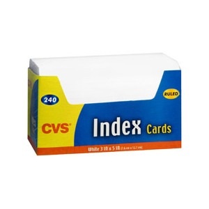 slide 1 of 1, Roaring Spring Caliber Ruled Index Cards White, 240 ct