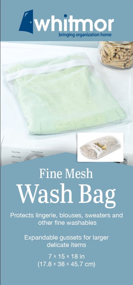 slide 2 of 2, Whitmor Fine Mesh Wash Bag, 1 ct