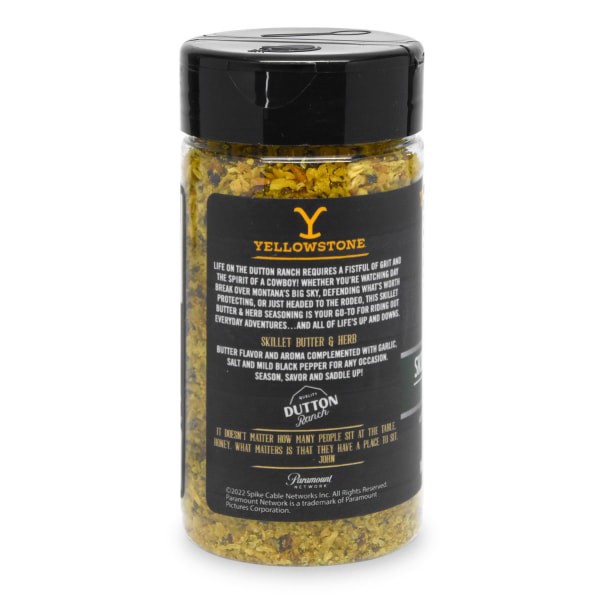 slide 8 of 8, YELLOWSTONE Skillet Butter & Herb Seasoning and Rub 4.7 oz, 4.7 oz