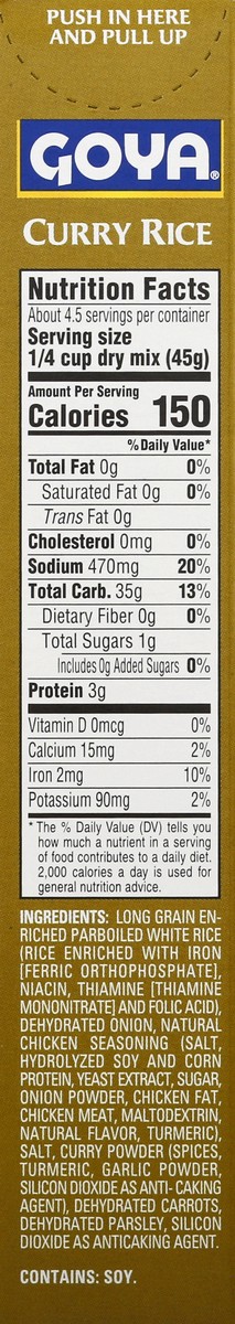 slide 5 of 13, Goya Carrots & Onions Curry Rice 7 oz, 7 oz