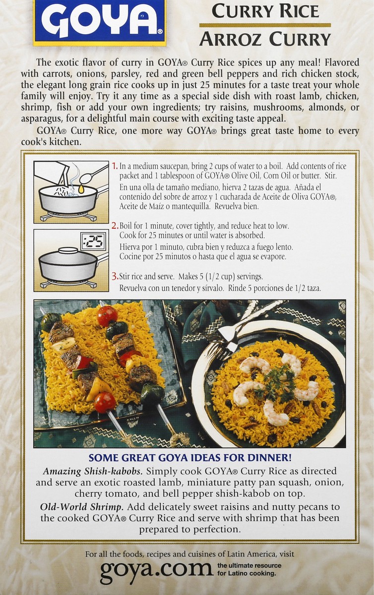 slide 12 of 13, Goya Carrots & Onions Curry Rice 7 oz, 7 oz