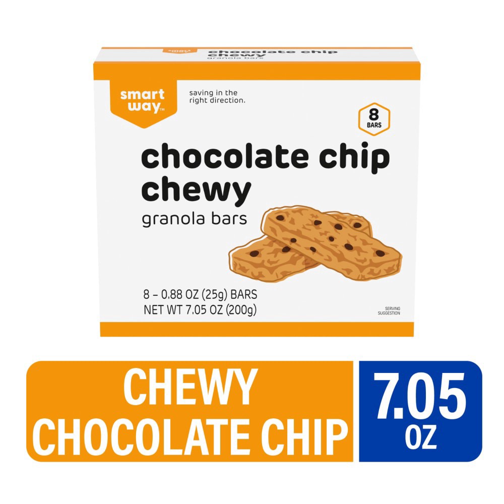 slide 3 of 3, Smart Way Chocolate Chip Granola Bars, 8 ct; 0.88 oz