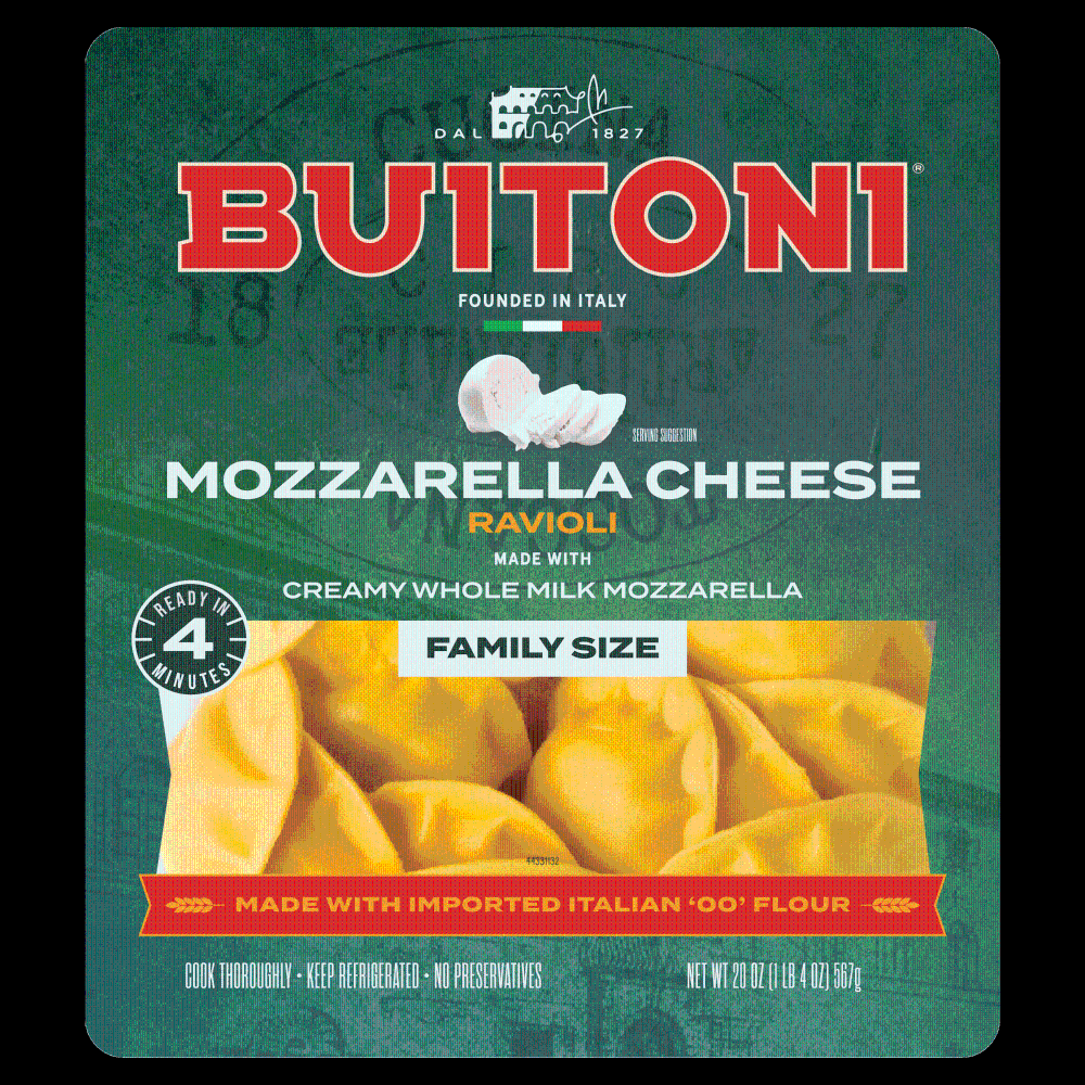 slide 1 of 2, Buitoni Mozzarella Cheese Ravioli, 20 oz