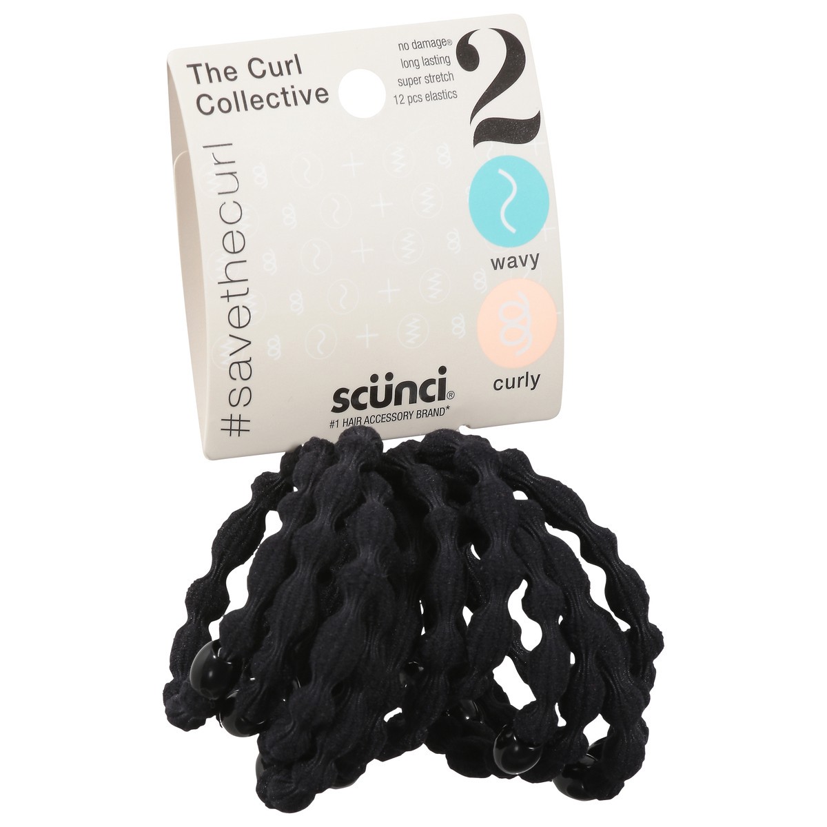 slide 8 of 9, scünci The Curl Collective 2 Curly Hair Bands 12 ea, 12 ct