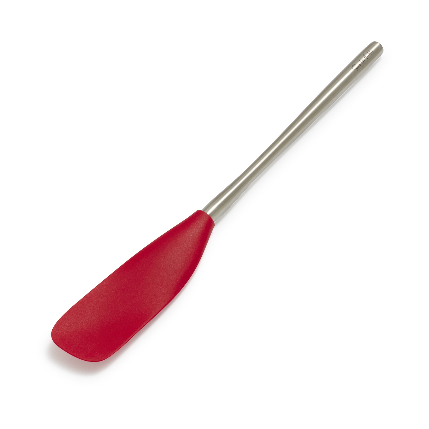 slide 1 of 1, Sur La Table Flex-Core Jar Scraper with Stainless Steel Handle, Red, 1 ct