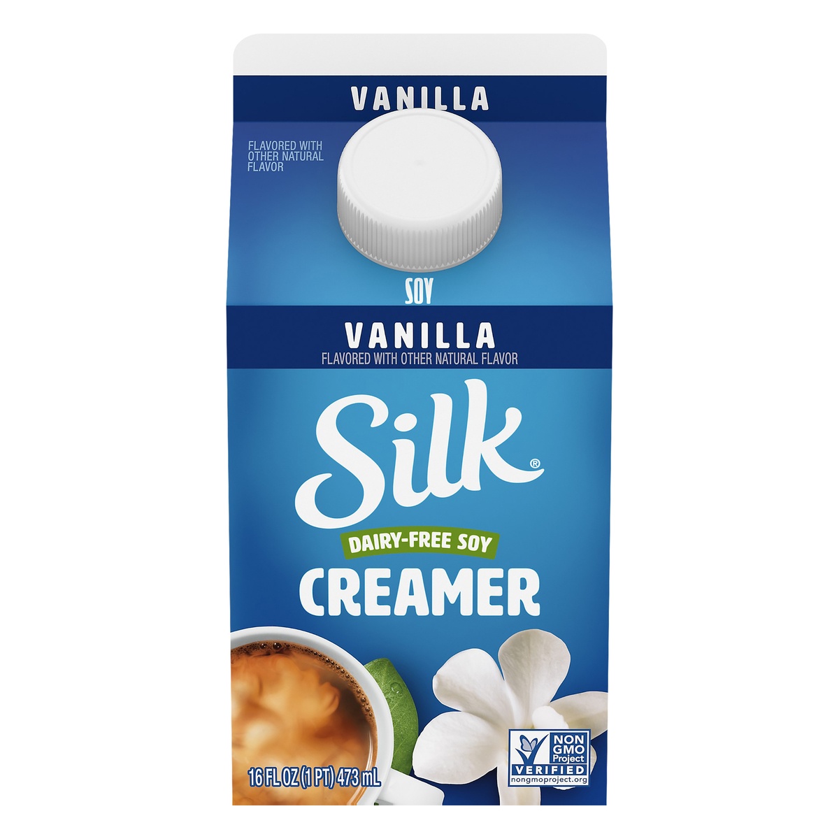 slide 1 of 8, Silk Soymilk Creamer French Vanilla, 1 pint