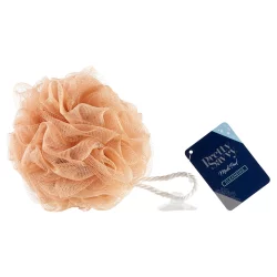 Pretty Savvy Orange Mesh Pouf