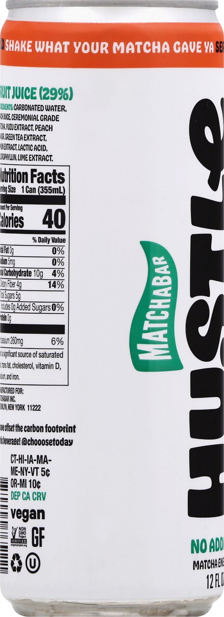 slide 9 of 13, MatchaBar Peach Energy Drink, 12 fl oz