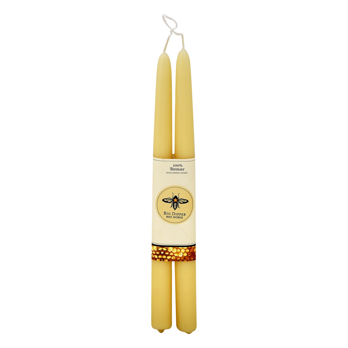 slide 1 of 1, Big Dipper Natural Beeswax Taper Candle, 12 in