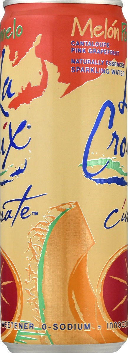 slide 7 of 10, La Croix Melon Pomelo Curate Sparkling Water Single Can, 12 oz