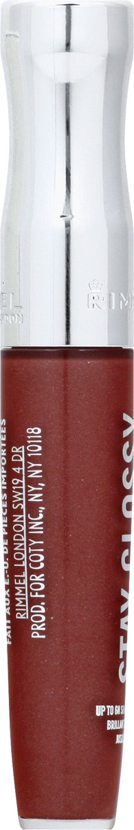 slide 8 of 9, COTY RIMMEL LONDON Rimmel Stay Glossy Lip Gloss - Non-Sticky and Lightweight Formula for Lip Color and Shine - 290 Date Night, .18oz, 6 ml